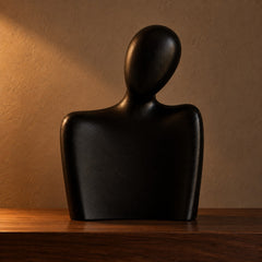 Embrace ceramic bust, black 27 cm