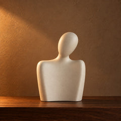 Embrace ceramic bust, cream 21.5 cm