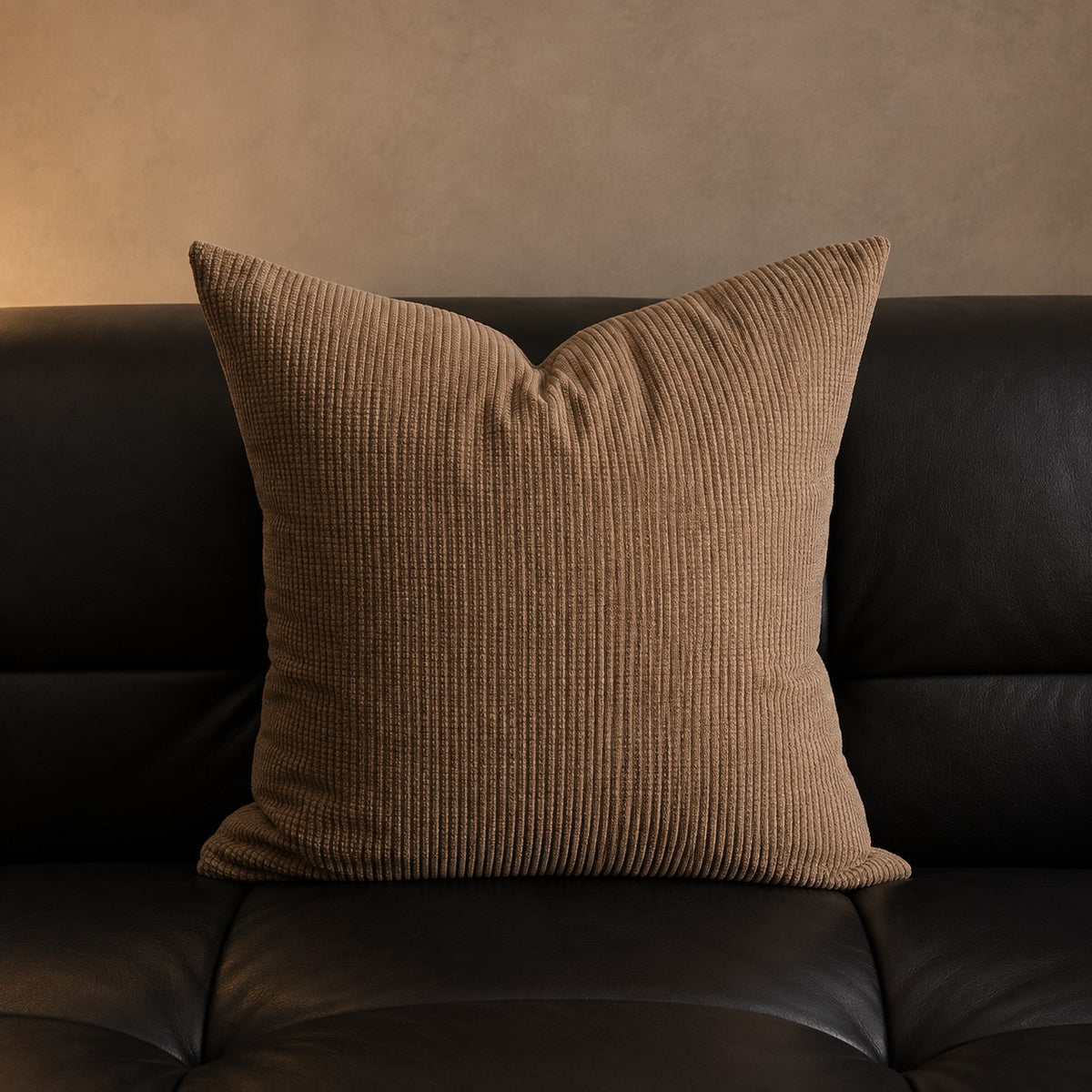 Espresso Weave Cushion in Fine Cord